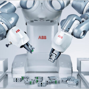 Robot lắp ráp các bộ phận nhỏ hai cánh tay hợp tác của ABB